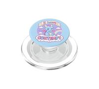 I Have Contempt Cute Kawaii Dragon Sarcastic Mood Art Blue PopSockets PopGrip for MagSafe