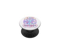 I Have Contempt Cute Kawaii Dragon Sarcastic Mood Art PopSockets Adhesive PopGrip