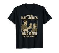 I Have Dad Jokes and Beer Bar Humor Graphic T-Shirt