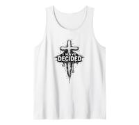 I Have Decided Christian Faith Cross Baptism Faith Tank Top