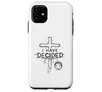 I have decided christian with cross baptism faith Case for iPhone 11