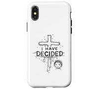I have decided christian with cross baptism faith Case for iPhone X/XS