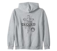 I have decided christian with cross baptism faith Zip Hoodie