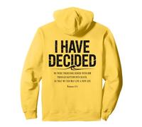 I Have Decided To Follow Jesus Baptism Bible Verse Christian Pullover Hoodie