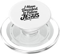 I Have Decided To Follow Jesus Inspirational Faith PopSockets PopGrip for MagSafe