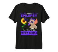 I Have Epilepsy I'm Allowed to Do Weird Things Premium T-Shirt