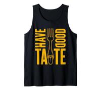 I Have Good Taste Linocut Fork Culinary Art Tank Top