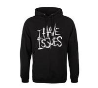 I Have Issues Mens Black Hoodie