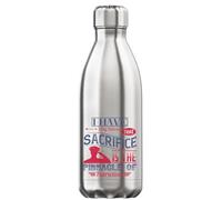 I Have Long Believed that Sacrifice is the Pinnacle of Patriotism Vacuum Insulated Thermal Water Bottle Silver