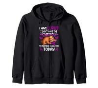 I Have Lupus Warrior I Dont Have The Energy Sloth To Pretend Zip Hoodie