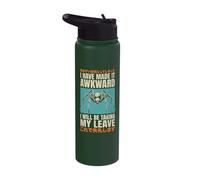 I Have Made It Awkward I Will Be Taking My Leave Stainless Steel Insulated Water Bottle