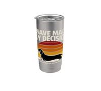 I Have Made My Decision Dachshund Here Forever Stainless Steel Insulated Tumbler