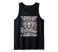 I Have Marched In Silence Storm Patriot Veteran Shirt Tank Top