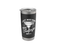 I Have Mixed Drinks About Feelings Cocktail Hour Margarita Stainless Steel Insulated Tumbler