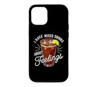 I Have Mixed Drinks About Feelings Funny Michelada Beer Lime Case for iPhone 12/12 Pro