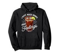 I Have Mixed Drinks About Feelings Funny Michelada Beer Lime Pullover Hoodie