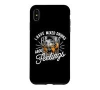 I Have Mixed Drinks About Feelings Funny Old Fashioned Humor Case for iPhone XS Max