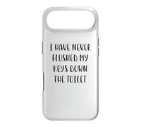 I have never flushed my keys down the toilet White Lie Party Case for iPhone Air