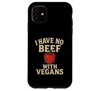 "I Have No Beef With Vegans" Funny Vegan-Friendly Case for iPhone 11