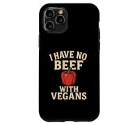 "I Have No Beef With Vegans" Funny Vegan-Friendly Case for iPhone 11 Pro