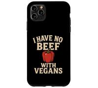 "I Have No Beef With Vegans" Funny Vegan-Friendly Case for iPhone 11 Pro Max