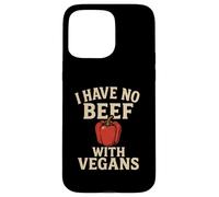 "I Have No Beef With Vegans" Funny Vegan-Friendly Case for iPhone 15 Pro Max