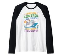 I Have No Control on Cruise They Book Themselves Funny Trip Raglan Baseball Tee