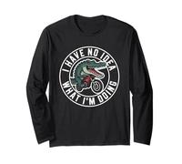 I Have No Idea What I'm Doing - Funny Crocodile Biker Long Sleeve T-Shirt