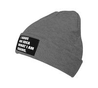 I Have No Idea What I'm Doing Gifts Women Men Plain Knit Hats Comfortable Knit Winter Hats Stretchable Knitted Cap for Cycling Outdoor Running