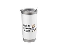 I Have No Idea What I'm Doing | Laboratory Cat | Science Cat Stainless Steel Insulated Tumbler