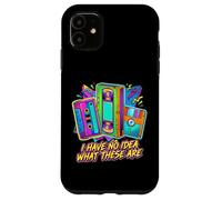 I HAVE NO IDEA WHAT THESE ARE Retro 80s 90s Humor Case for iPhone 11