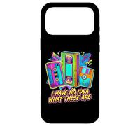 I HAVE NO IDEA WHAT THESE ARE Retro 80s 90s Humor Case for iPhone 17 Pro Max