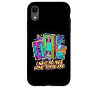 I HAVE NO IDEA WHAT THESE ARE Retro 80s 90s Humor Case for iPhone XR