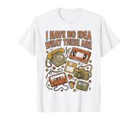 I Have No Idea What These are Retro Technology Humor T-Shirt