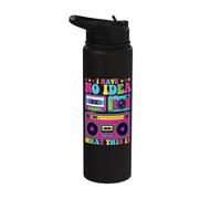 I Have No Idea What This is - 80s Themed Party Costume Stainless Steel Insulated Water Bottle