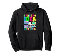 I Have No Idea What This Is Funny Retro 80s 90s Sarcastic Pullover Hoodie