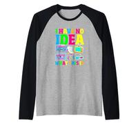 I Have No Idea What This is Funny Retro 80s 90s Sarcastic Raglan Baseball Tee