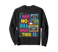 I Have No Idea What This Is Retro Camera Cassette Boombox Sweatshirt