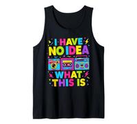 I Have No Idea What This is Retro Camera Cassette Boombox Tank Top
