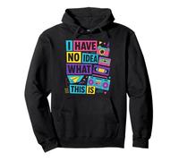 I Have No Idea What This Is Retro Camera Tape Boombox Pullover Hoodie