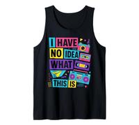 I Have No Idea What This is Retro Camera Tape Boombox Tank Top