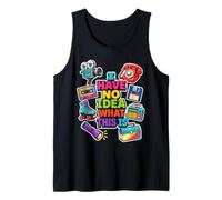 I Have No Idea What This is Retro Film Camera Radio Tank Top