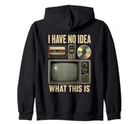 I Have No Idea What This Is Retro Technology Funny Throwback Zip Hoodie