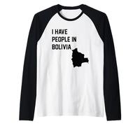 I Have People in Bolivia Raglan Baseball Tee