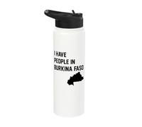 I Have People in Burkina Faso Stainless Steel Insulated Water Bottle