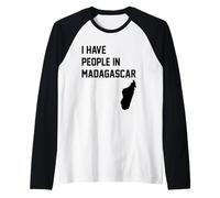 I Have People in Madagascar Raglan Baseball Tee