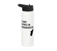 I Have People in Madagascar Stainless Steel Insulated Water Bottle