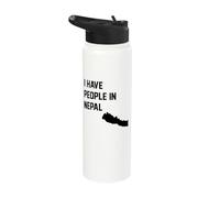 I Have People in Nepal Stainless Steel Insulated Water Bottle