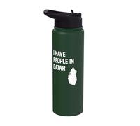 I Have People in Qatar Stainless Steel Insulated Water Bottle