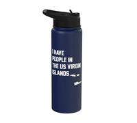 I Have People in the US Virgin Islands Stainless Steel Insulated Water Bottle